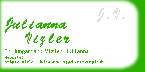 julianna vizler business card